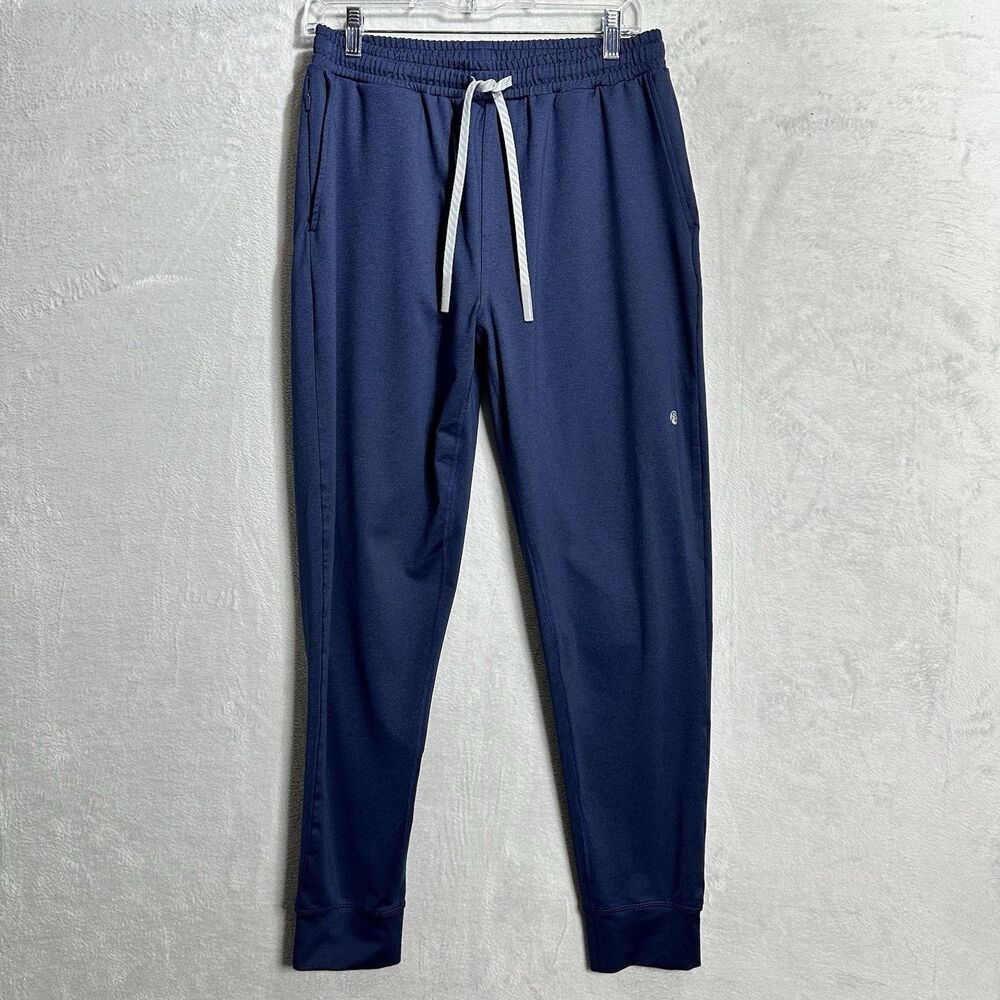 Rhoback Delta Performance Jogger Pants Size S Anchor Navy Golf Active Athletic